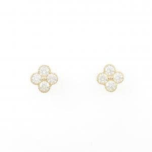 [BRAND NEW] K18YG Diamond Earrings 1.004CT F VS1-SI1 EXT-GOOD