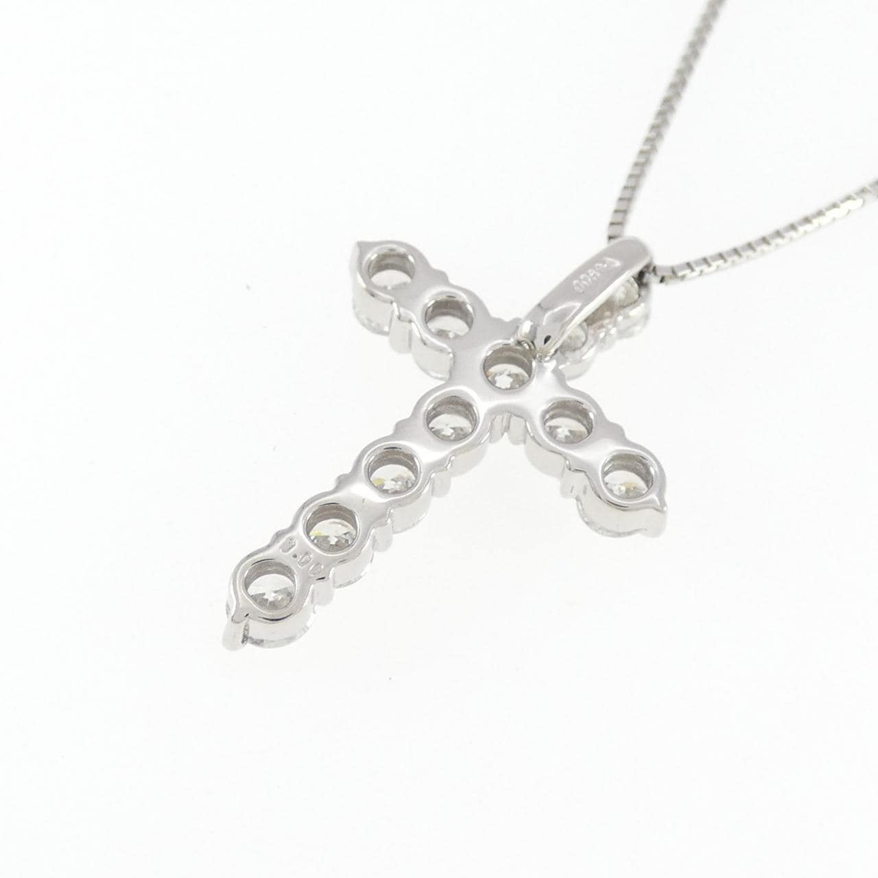 PT900/PT850 クロス ダイヤモンド ネックレス 1.00CT