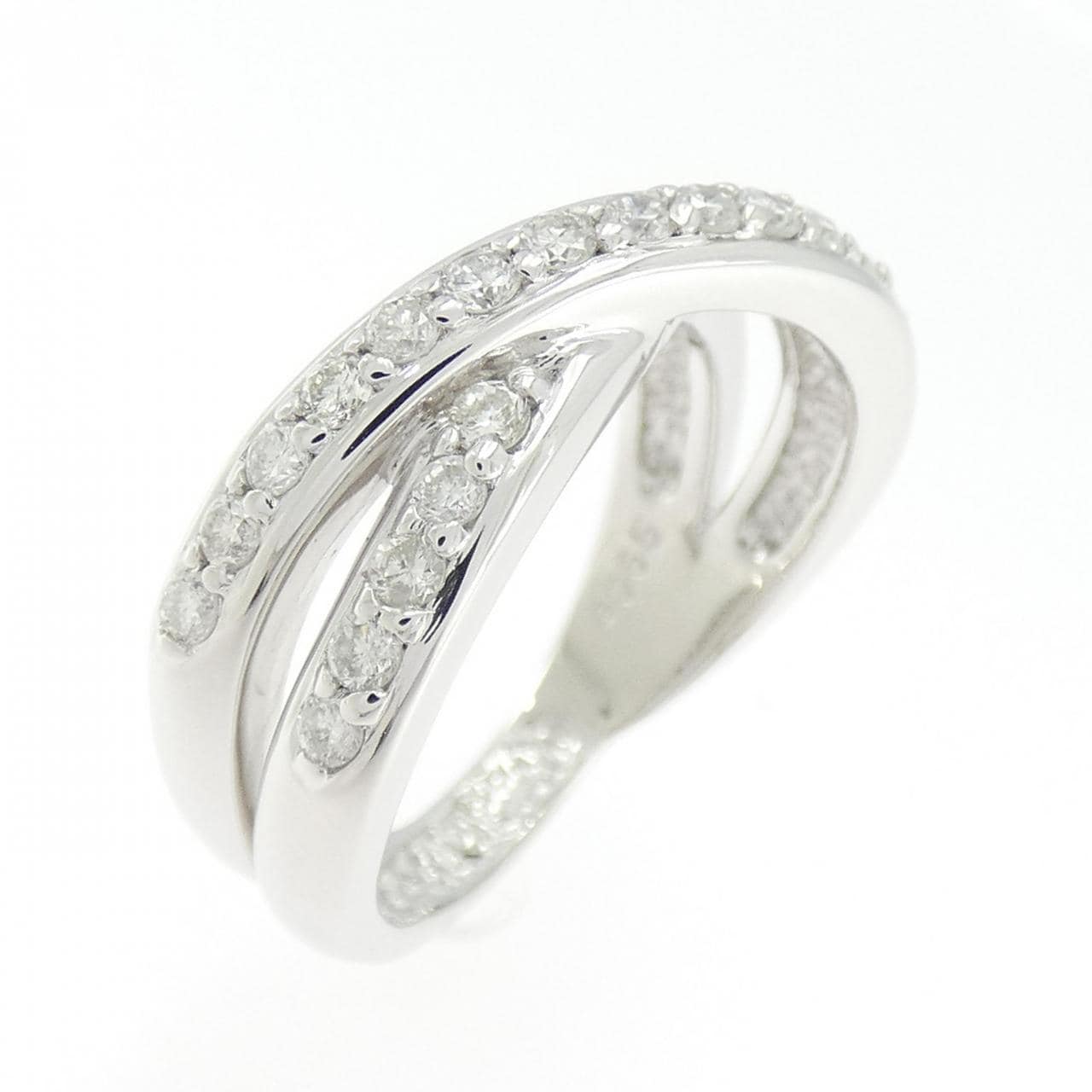 750WG ダイヤモンド リング 0.65CT