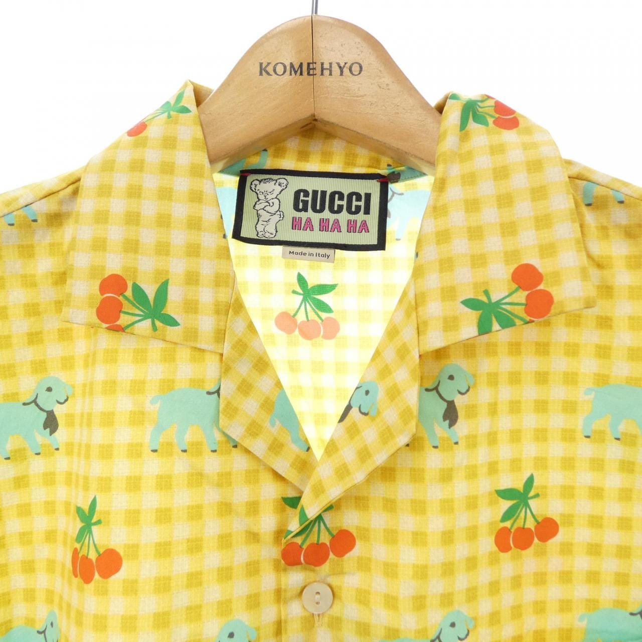 グッチ GUCCI HAHAHA 718033 ZAK3N S／Sシャツ