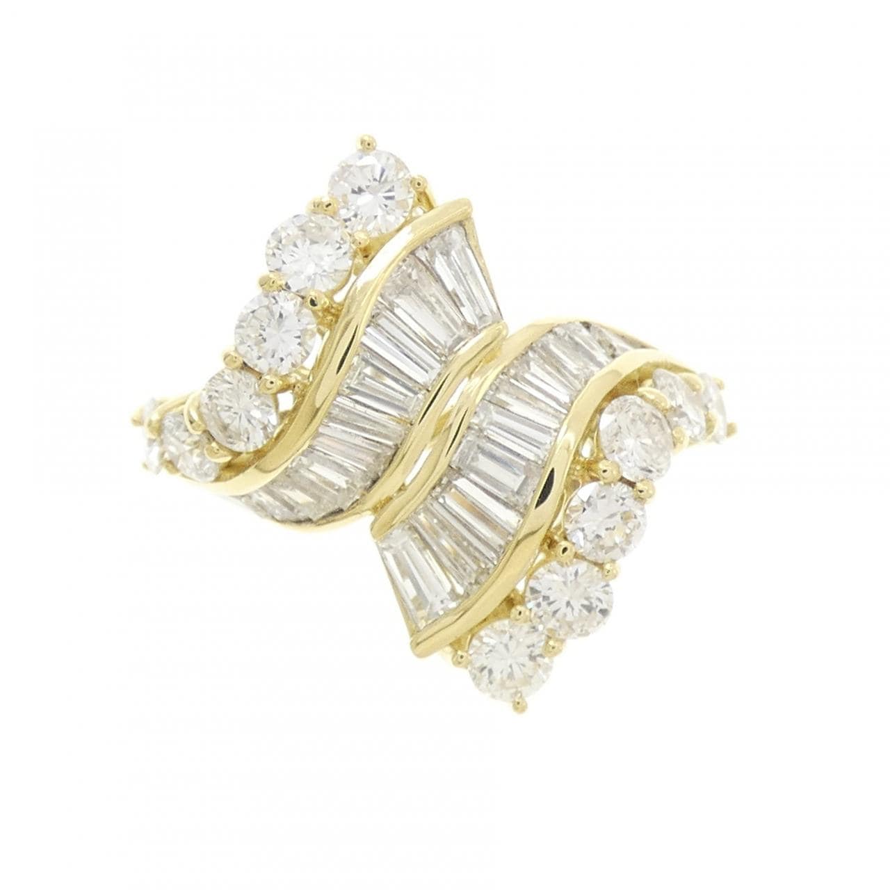 750YG ダイヤモンド リング 2.10CT