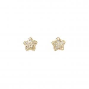 K18YG スター ダイヤモンド ピアス 0.50CT