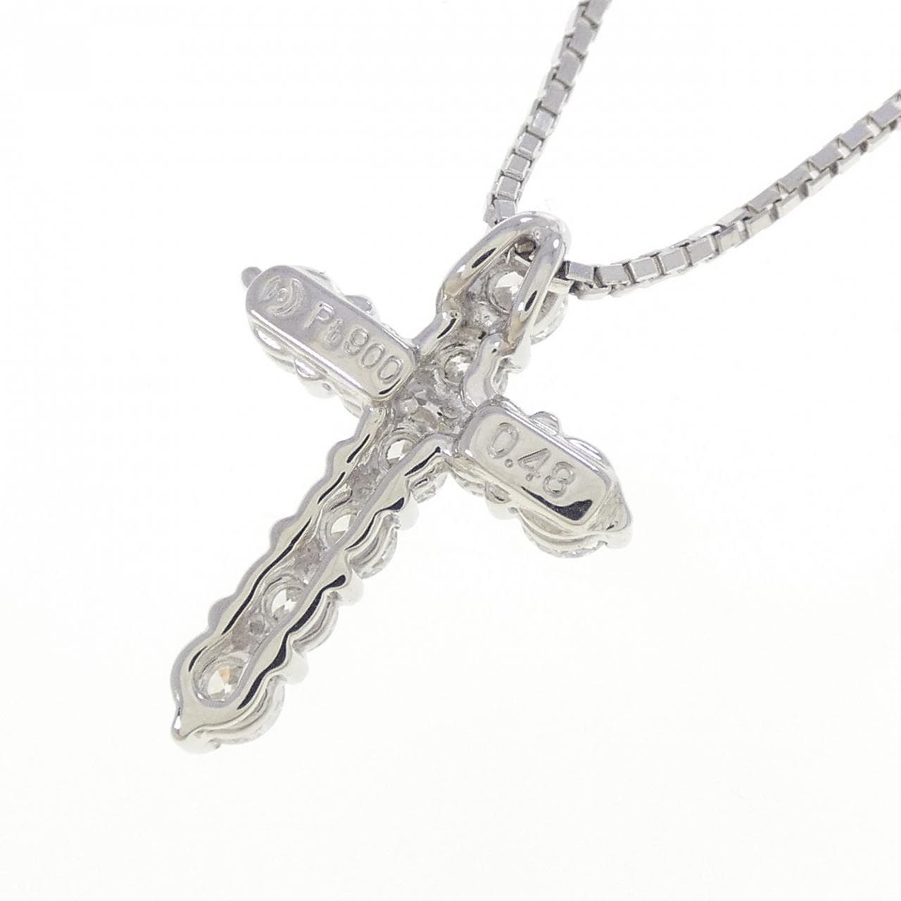 タサキ クロス ダイヤモンド ネックレス 0.48CT