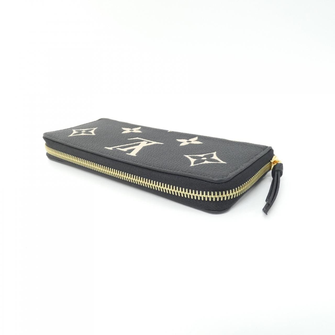 LOUIS VUITTON Bicolor Monogram Empreinte Portefeuille Clemence M82338 Wallet