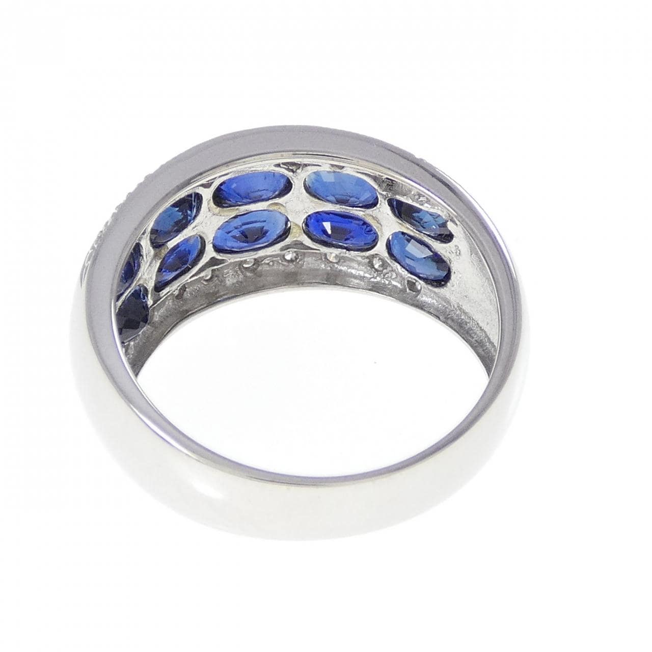 K18WG サファイヤ リング 3.60CT