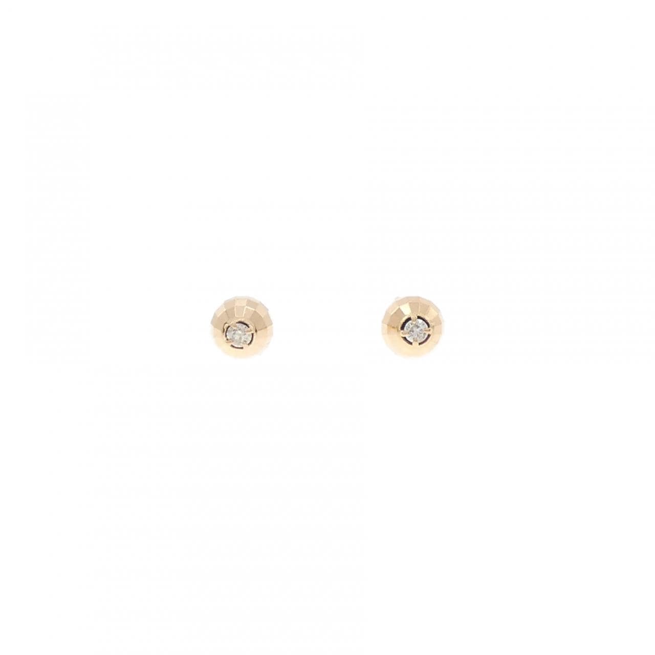K18PG ダイヤモンド ピアス 0.03CT