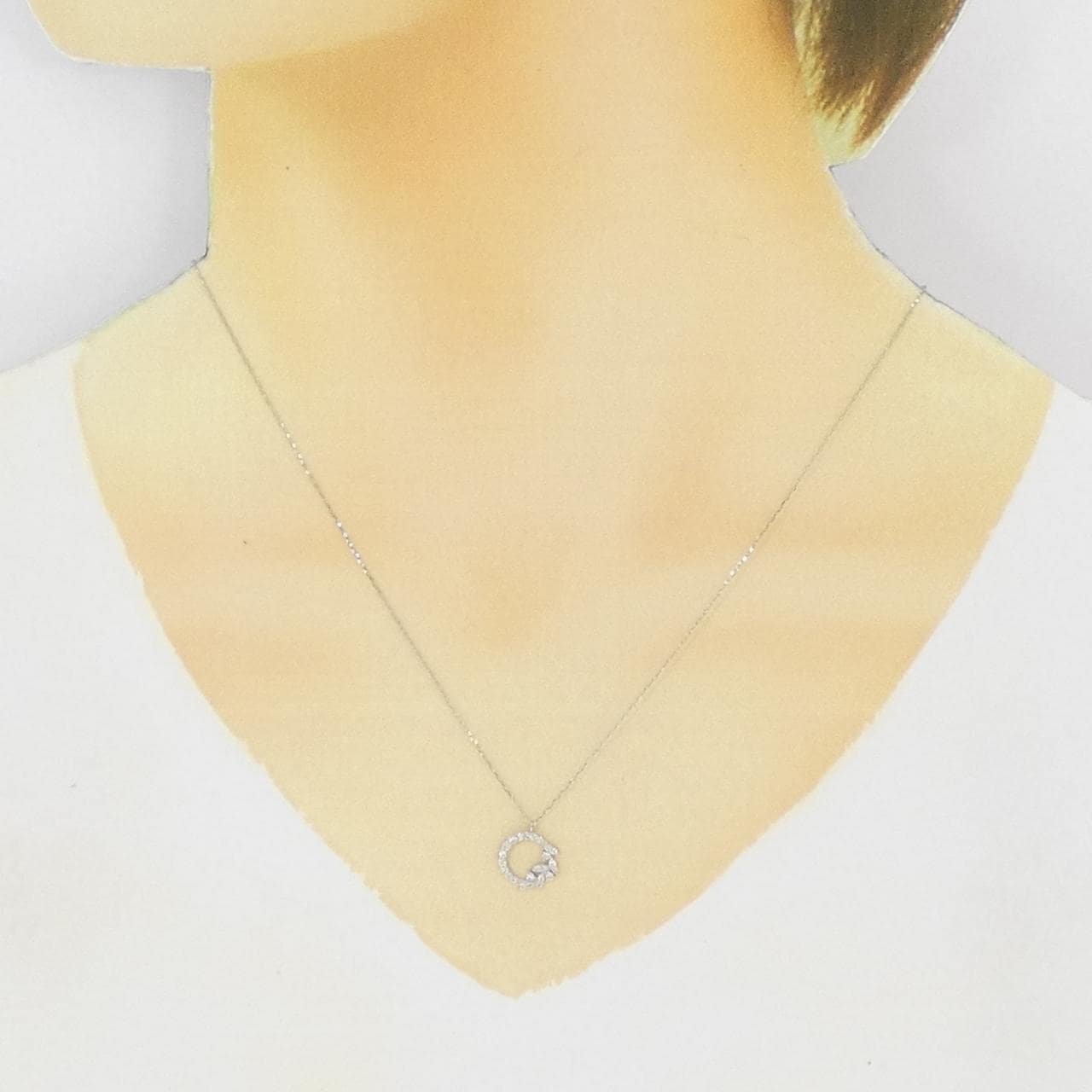 【新品】PT900 ダイヤモンド ネックレス 0.15CT