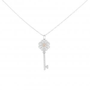 ティファニー ローズ キー ネックレス 0.22CT