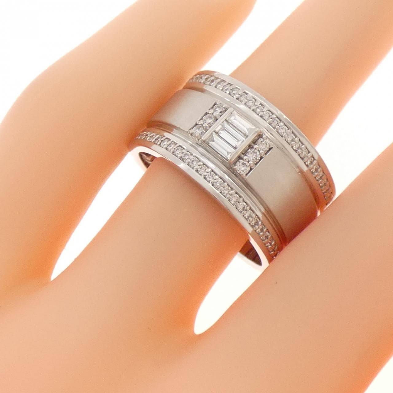 PT950 ダイヤモンド リング 0.50CT