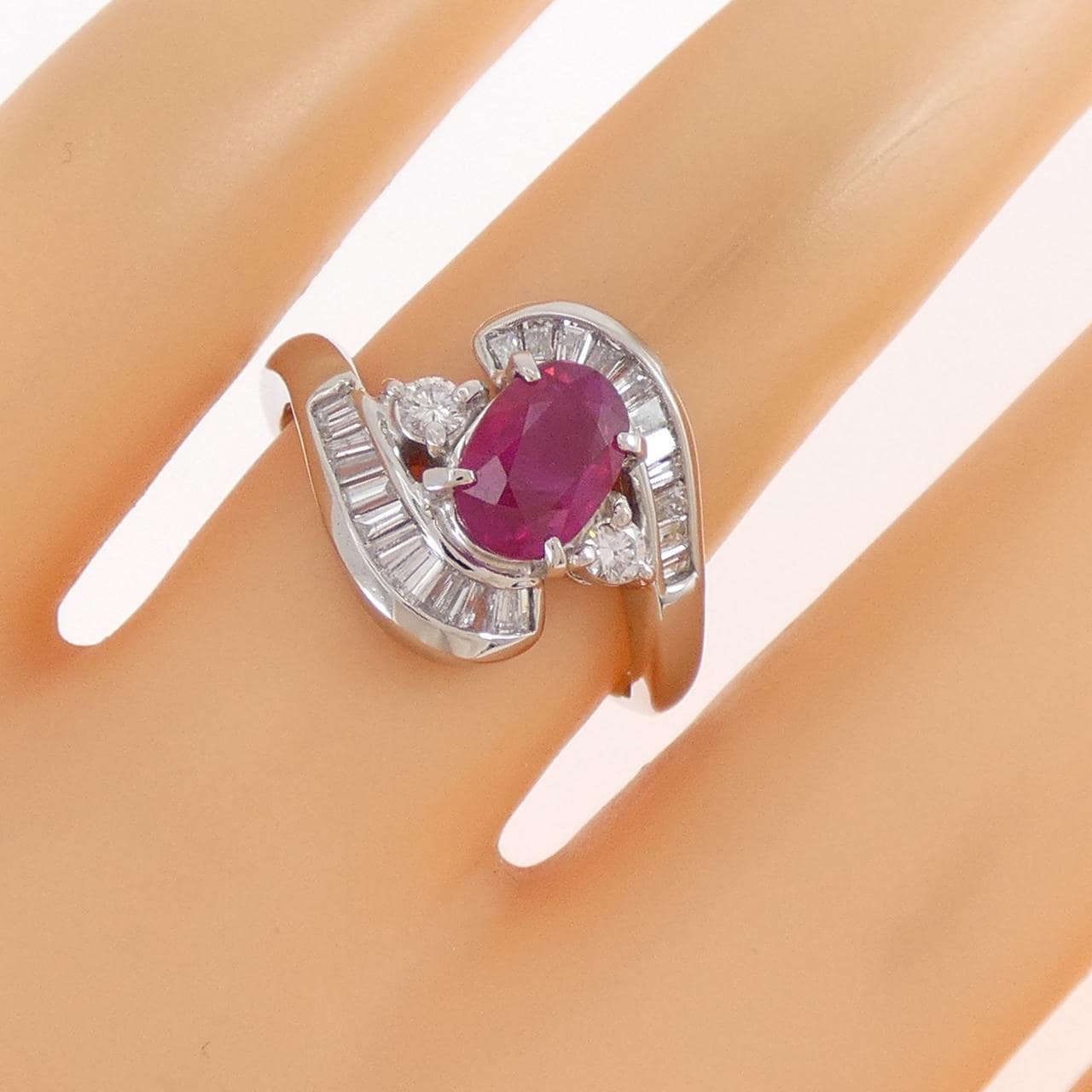 PT900 ルビー リング 1.11CT