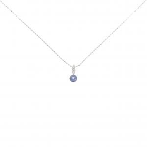 K18WG サファイヤ ネックレス 0.25CT