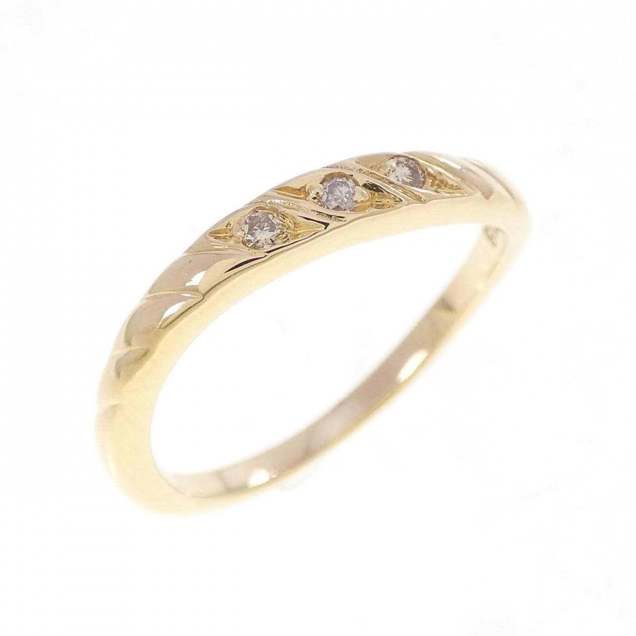 K18YG ダイヤモンド リング 0.05CT