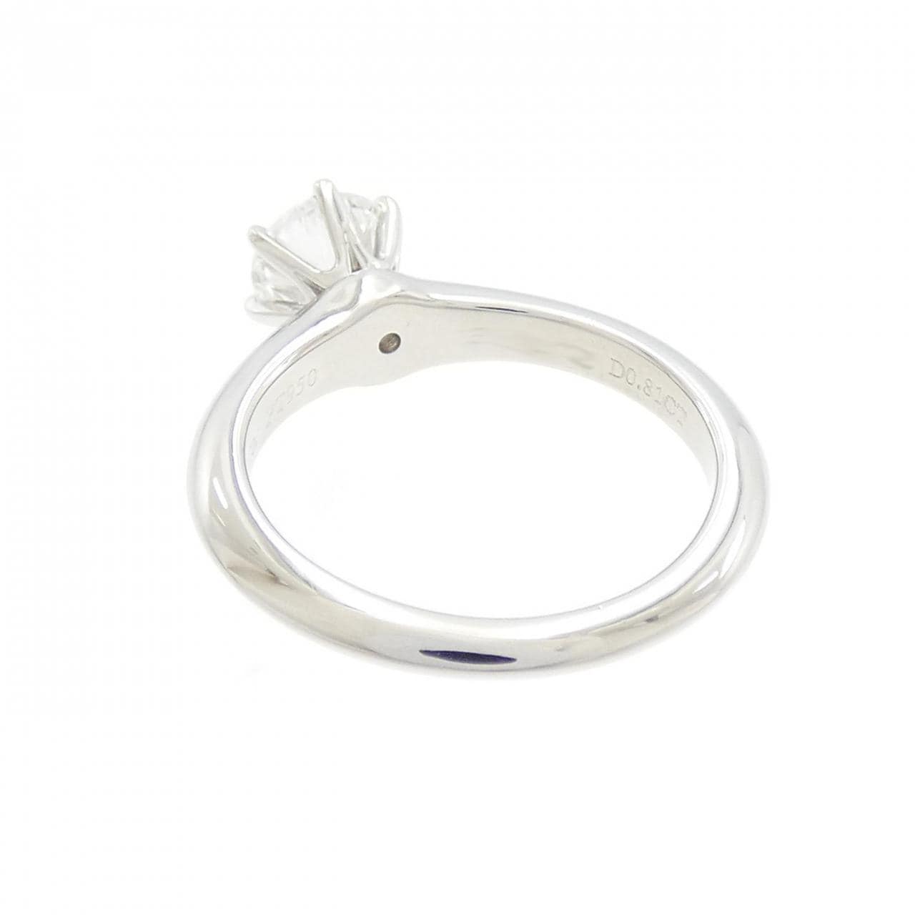 TIFFANY Classic Solitaire Ring 0.81CT F VVS2 3EXT