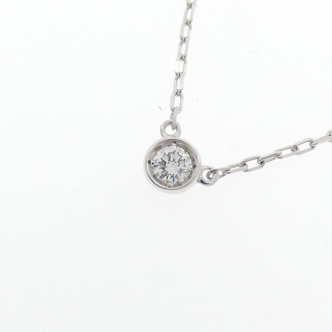 K18WG ダイヤモンド ネックレス 0.07CT