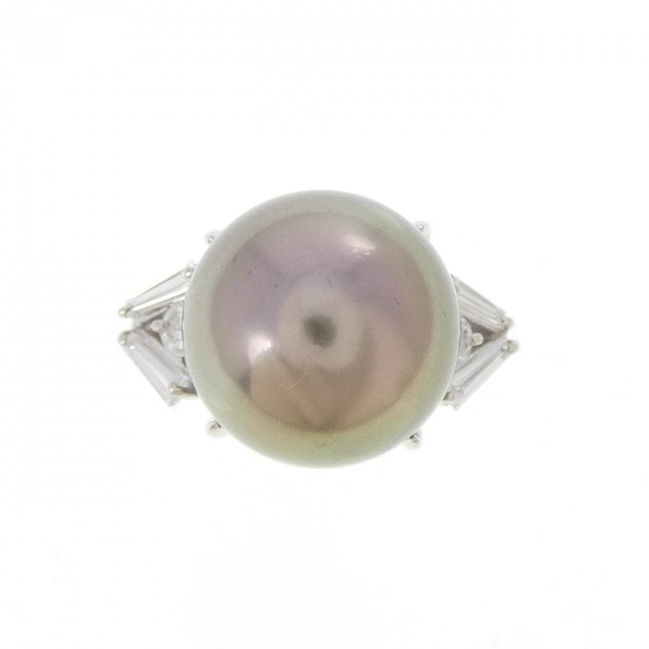PT900 黒蝶パール リング 12.4mm