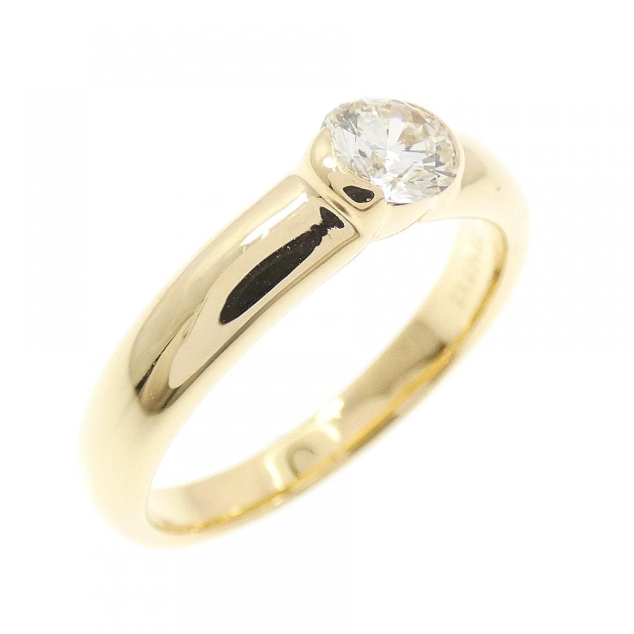 K18YG ダイヤモンド リング 0.365CT