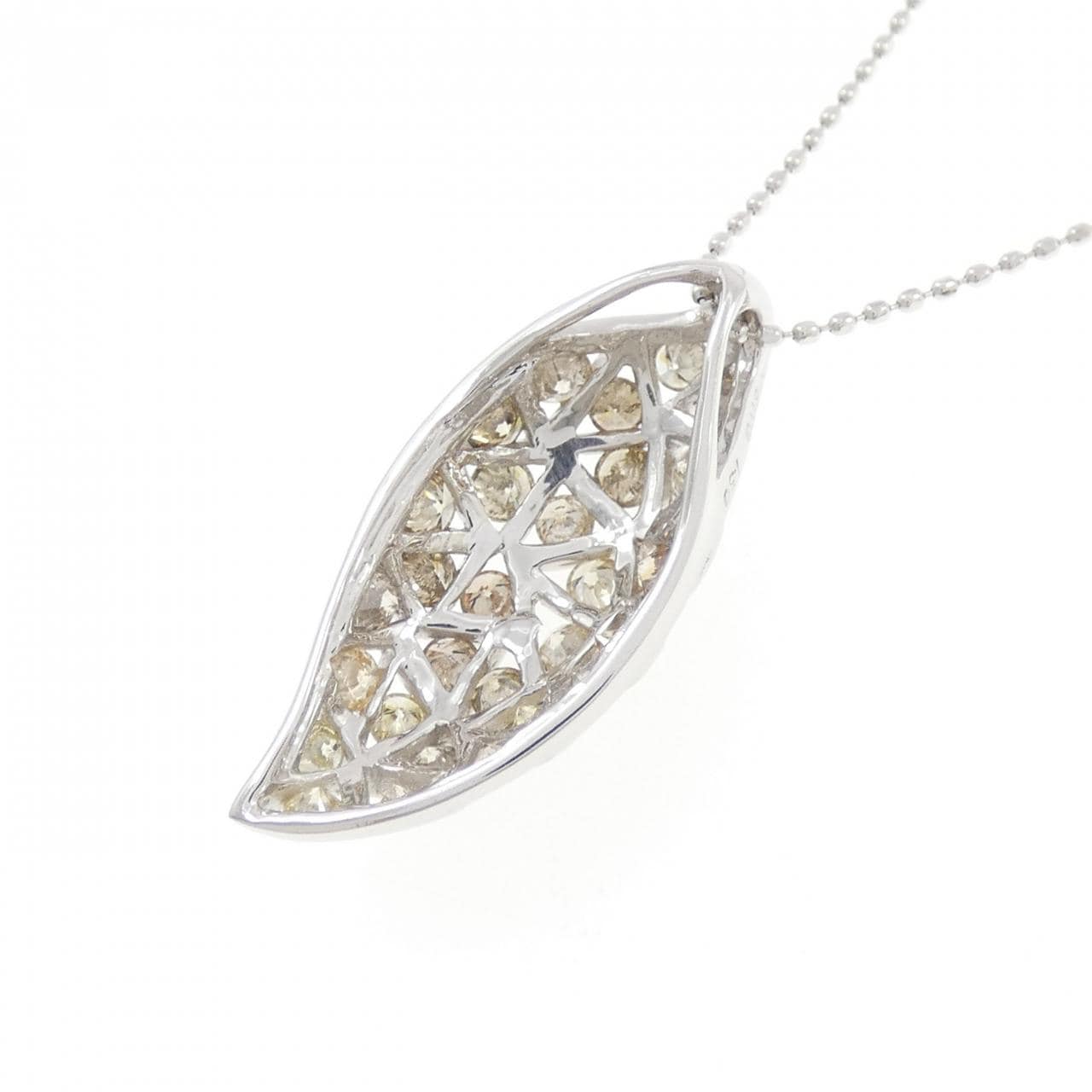 K18WG ダイヤモンド ネックレス 1.50CT