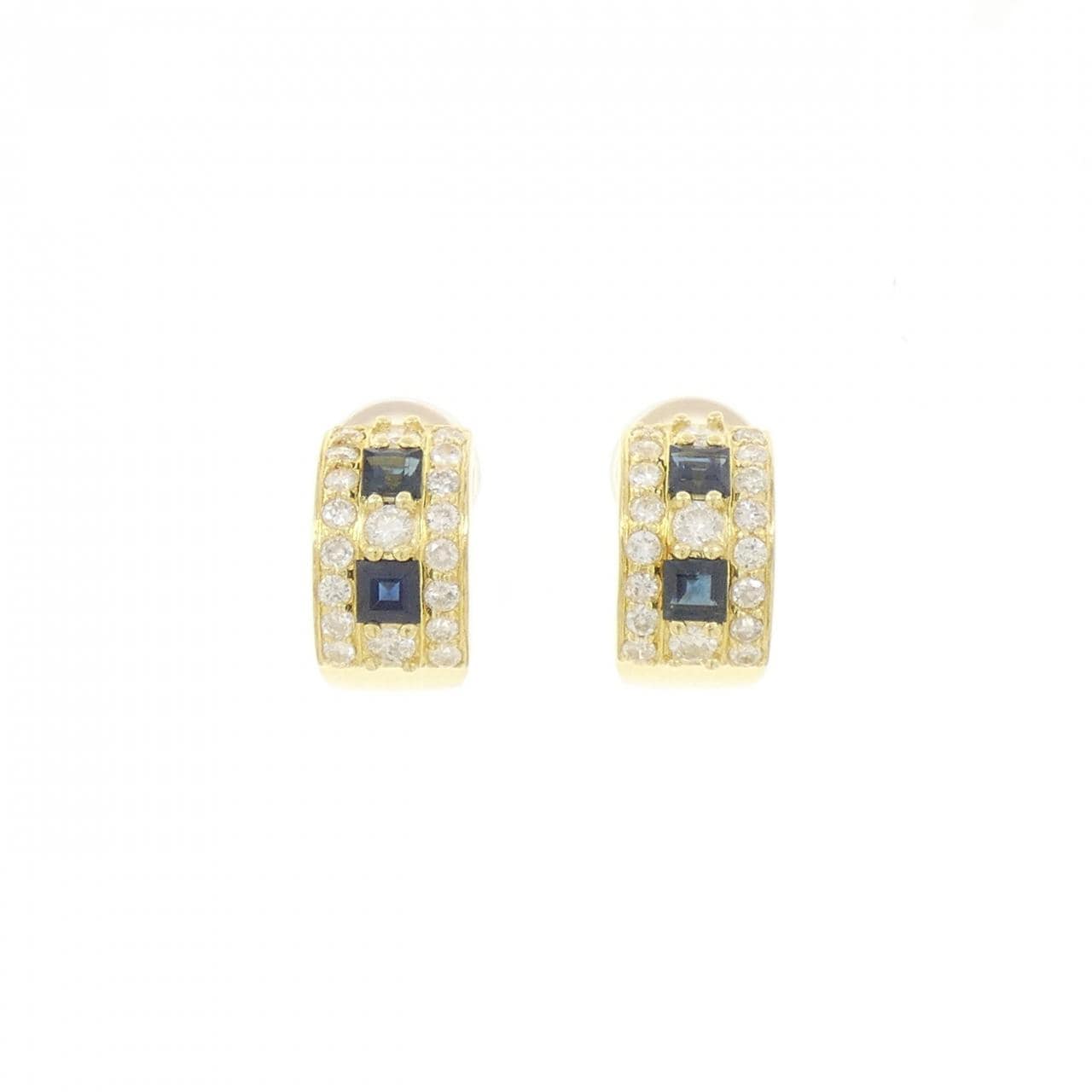 K18YG サファイヤ ピアス 0.90CT