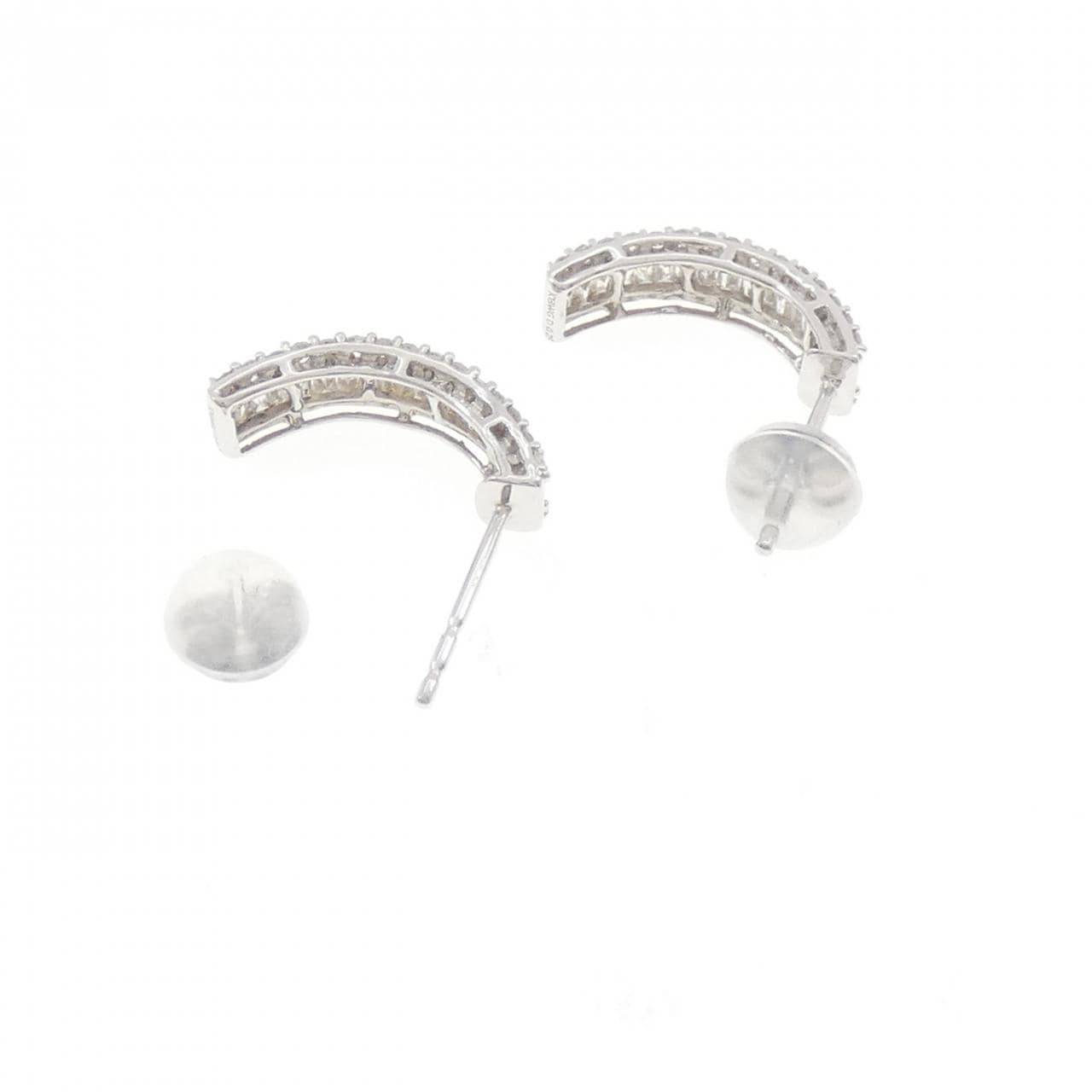 K18WG ダイヤモンド ピアス 0.50CT