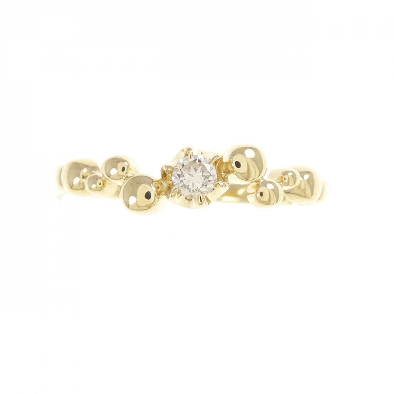 K18YG ダイヤモンド リング 0.18CT