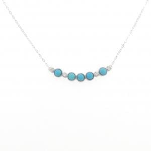 K18WG ターコイズ ネックレス