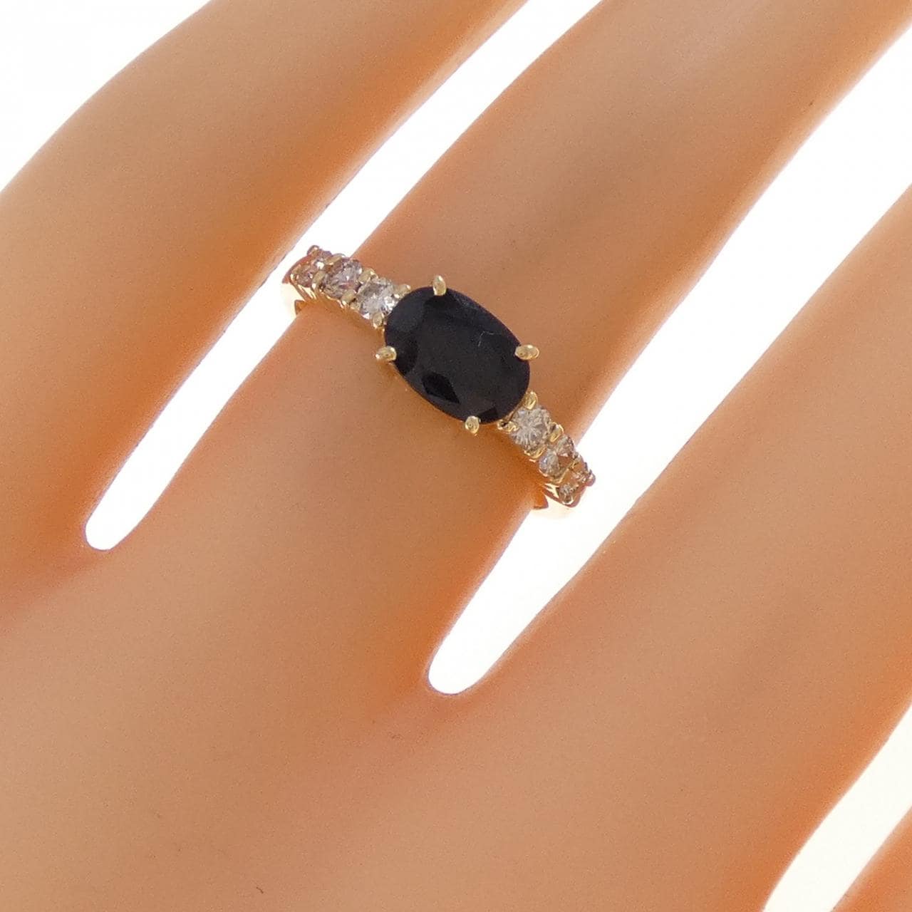 K18YG Sapphire Ring 1.05CT