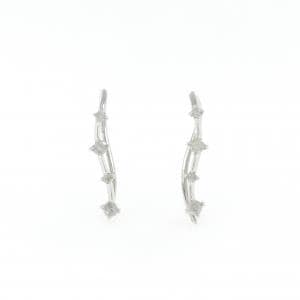 PT900 ダイヤモンド ピアス 0.10CT