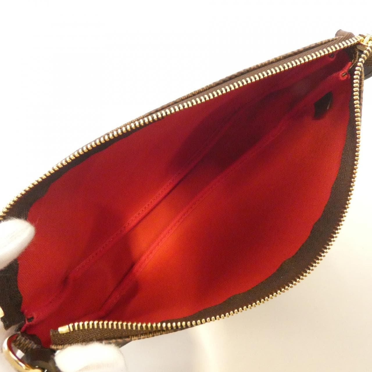 ルイヴィトン ダミエ ポシェット アクセソワール N51985 アクセサリーポーチ