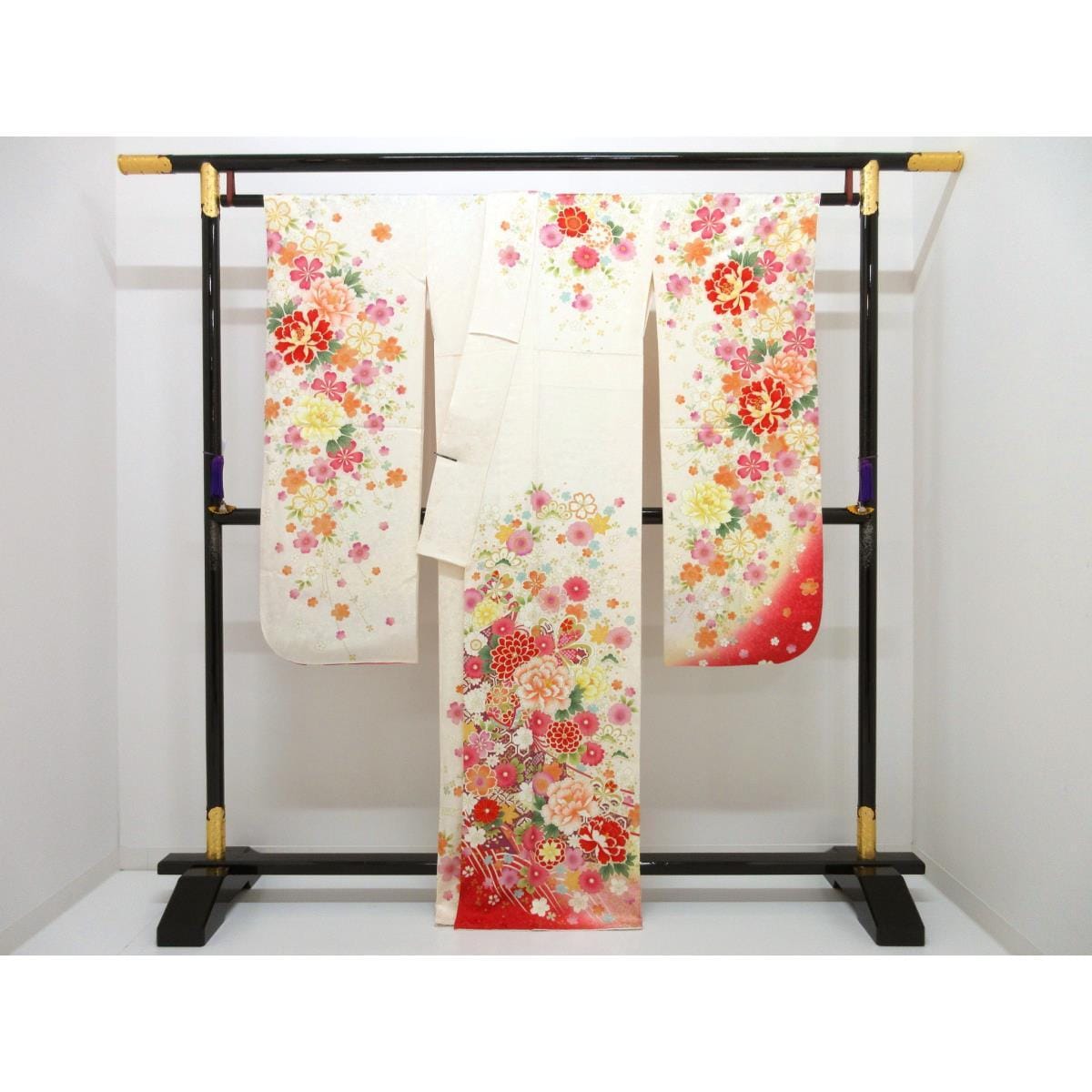 Furisode Yuzen gold processing Kimono/Nagusa undergarment 2-piece set