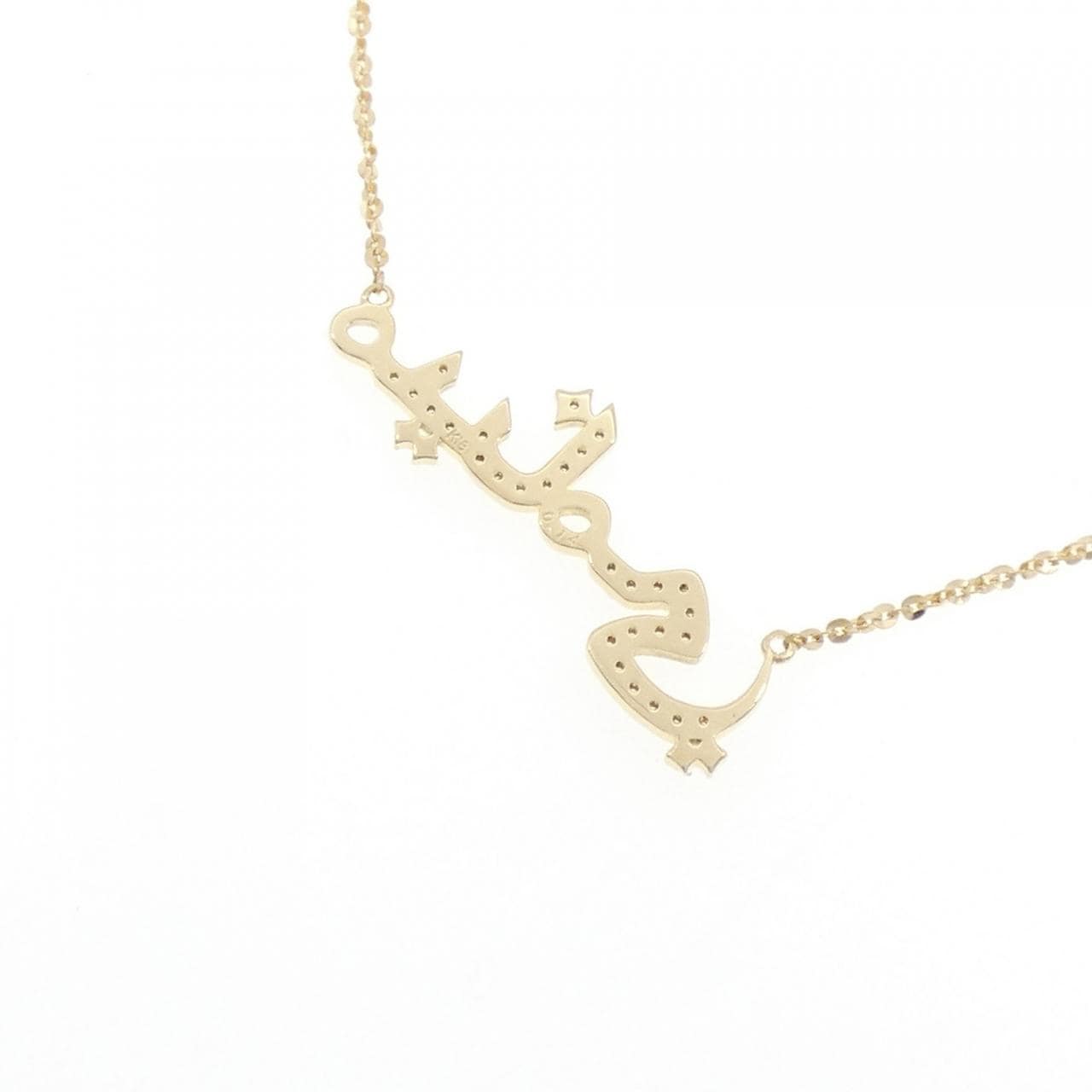 K18YG ダイヤモンド ネックレス 0.14CT