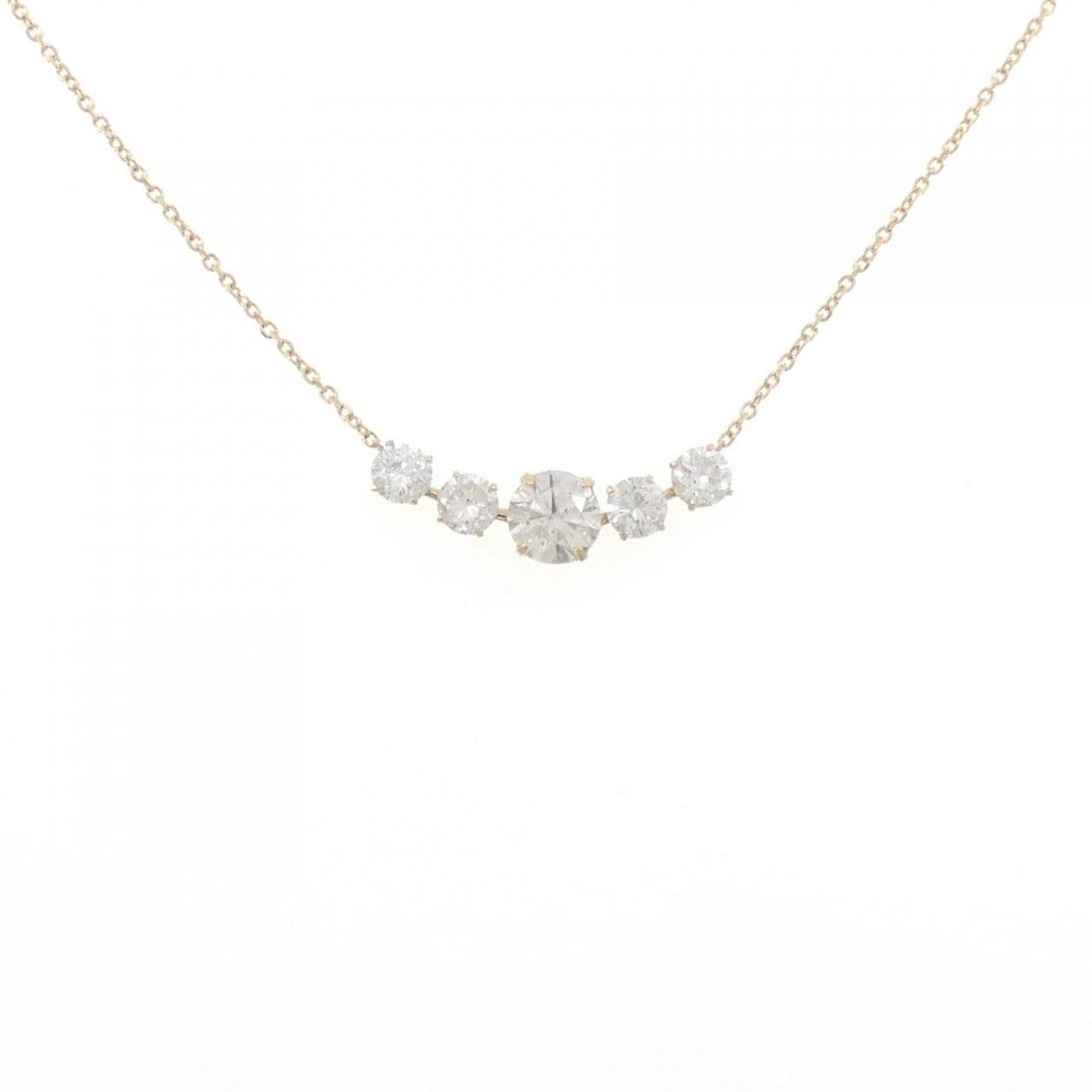 K18YG ダイヤモンド ネックレス 0.461CT