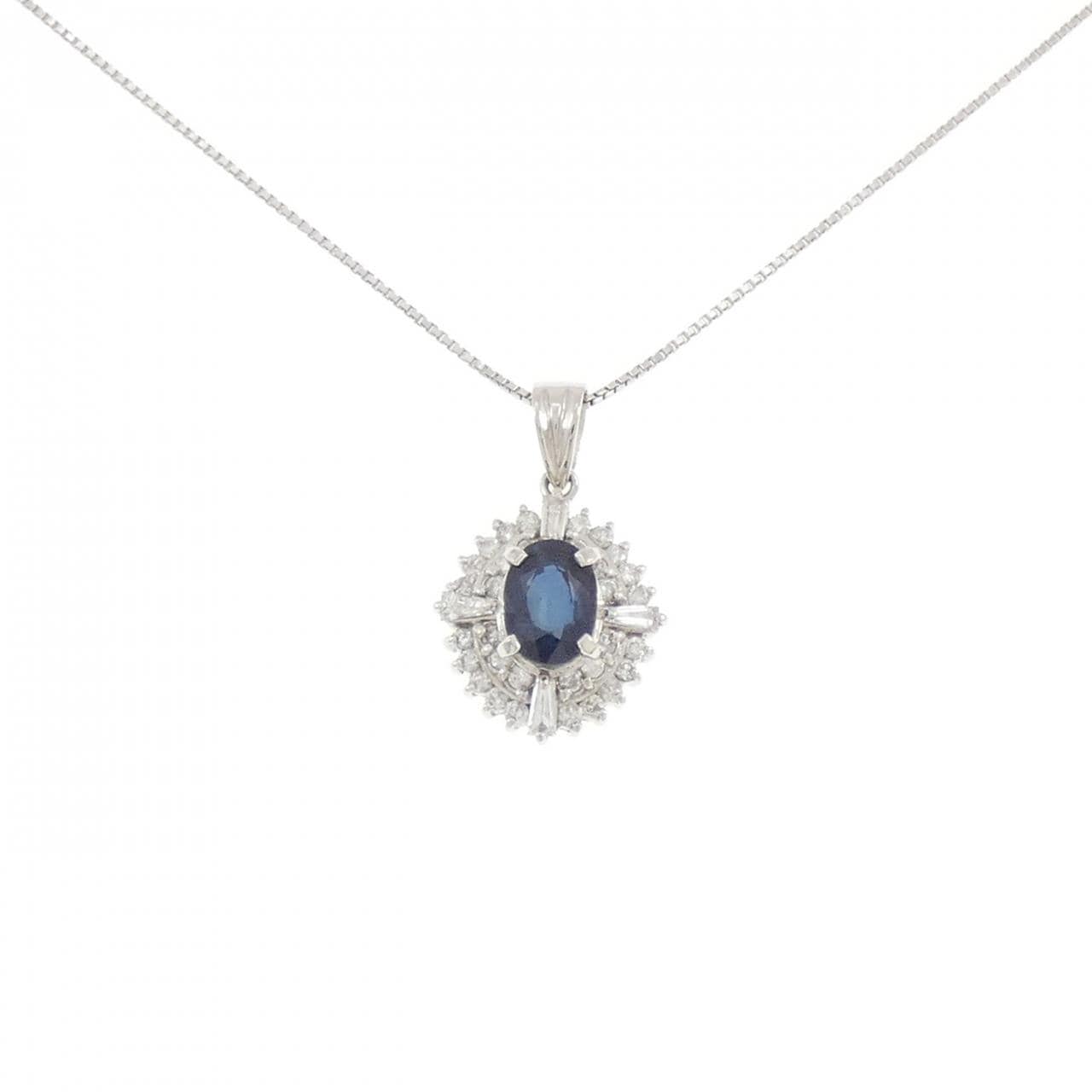 PT900/PT850 サファイヤ ネックレス 1.36CT