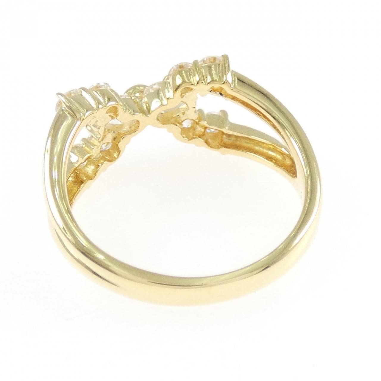 K18YG ダイヤモンド リング 0.73CT