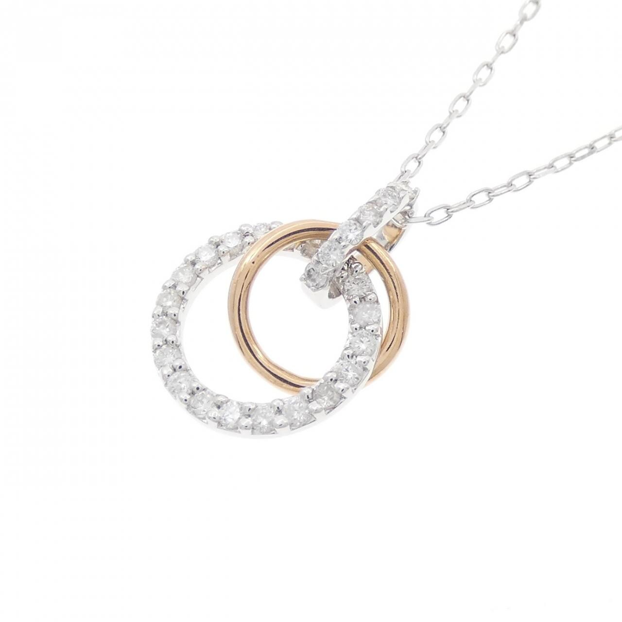 K18WG/K18PG ダイヤモンド ネックレス 0.25CT