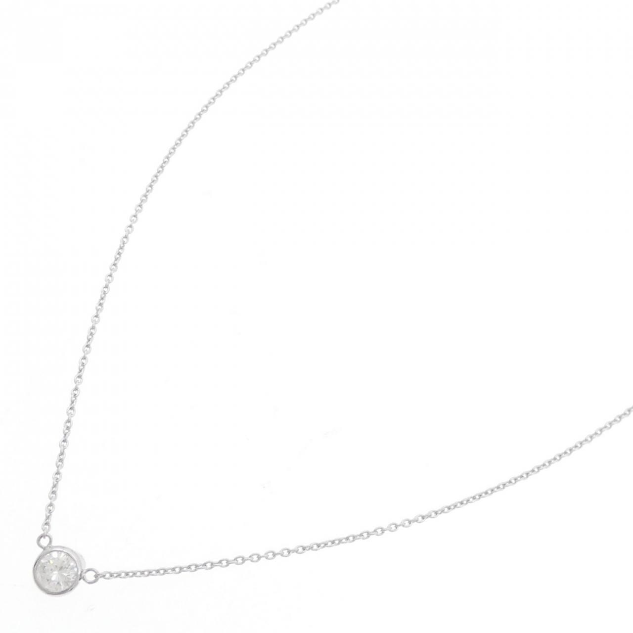 K18WG ソリティア ダイヤモンド ネックレス 0.205CT