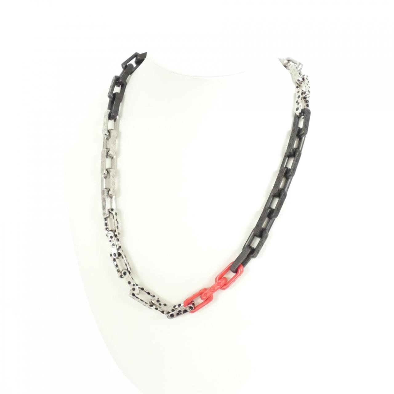 ルイヴィトン (LV X YK) コリエ モノグラム チェーン インフィニティ ドット M01087 ネックレス