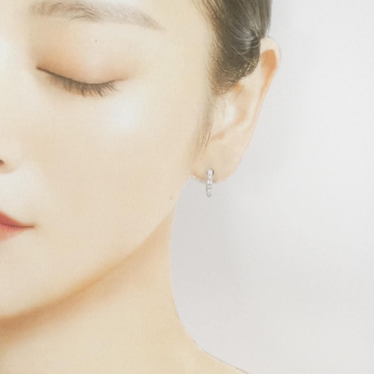 14KWG/14KYG ダイヤモンド ピアス