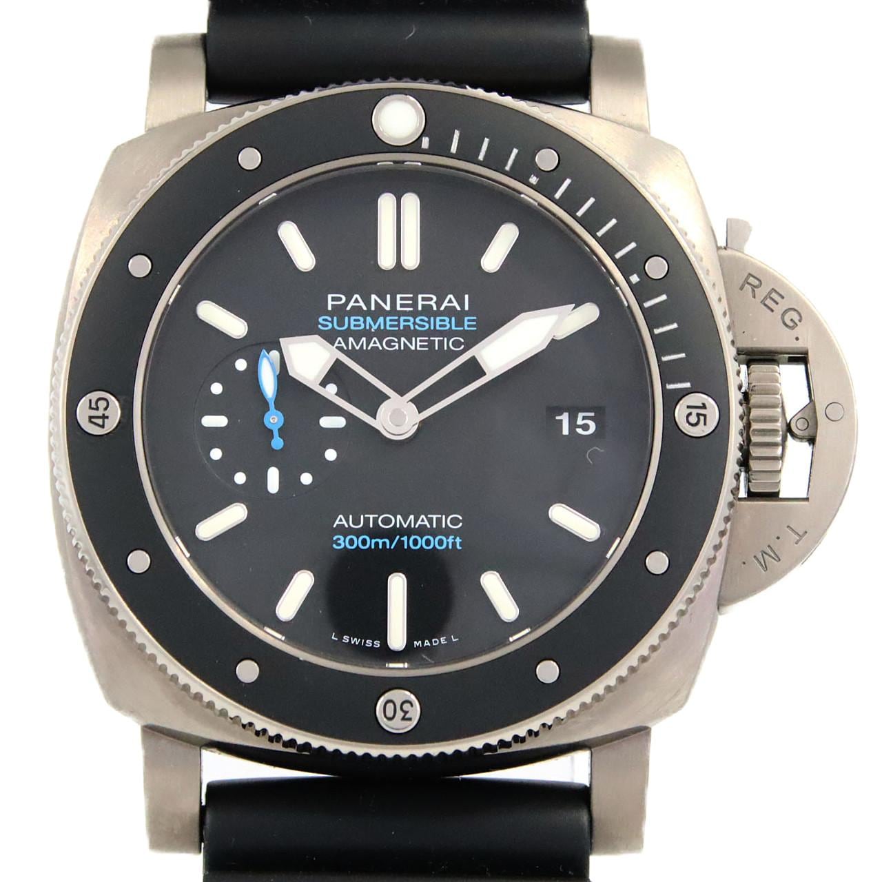 【免保养回扣价】PANERAI Luminor Submersible 1950 防磁三日动力储存钛金属自动上弦PAM01389 TI