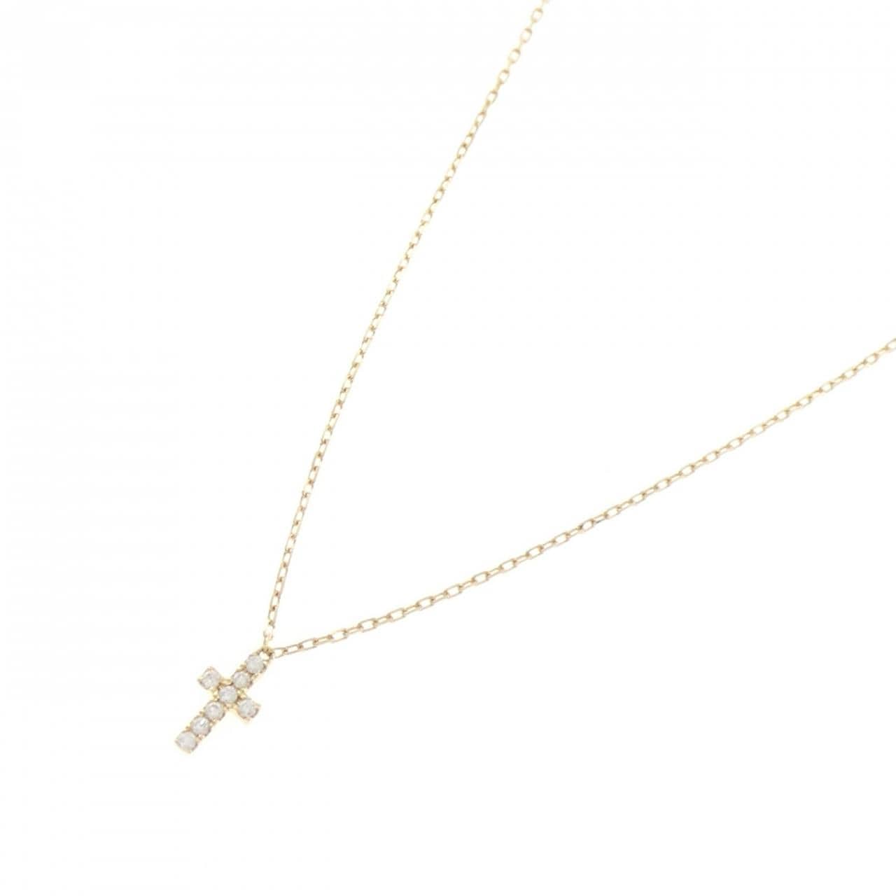 アーカー クロスパヴェ ネックレス 0.05CT