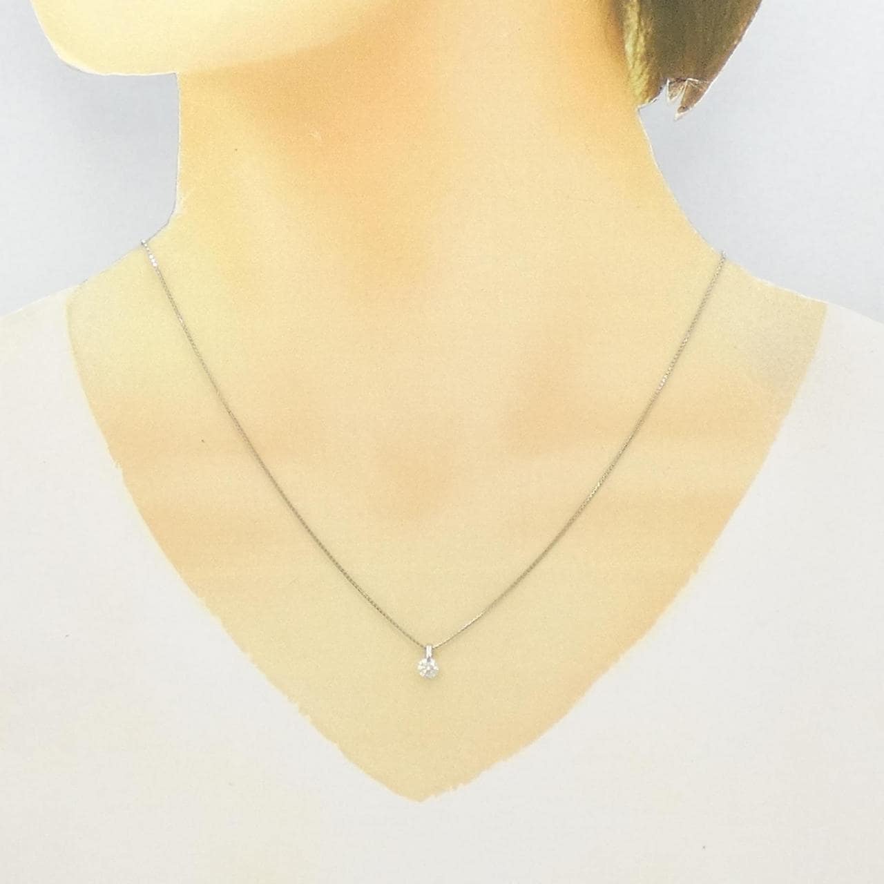 PT Solitaire Diamond Necklace 0.276CT