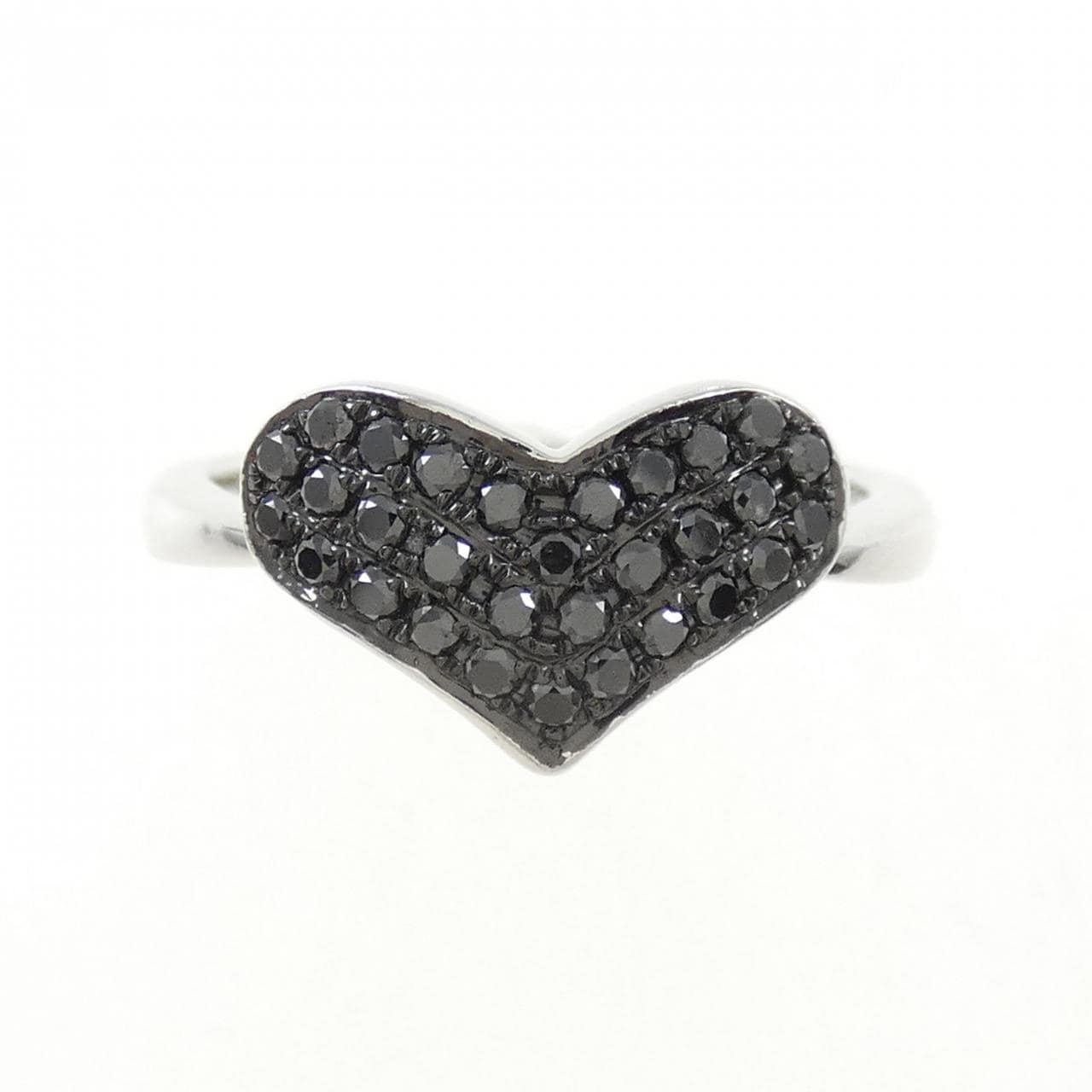 K18WG/K18BG Heart Diamond Ring 0.30CT