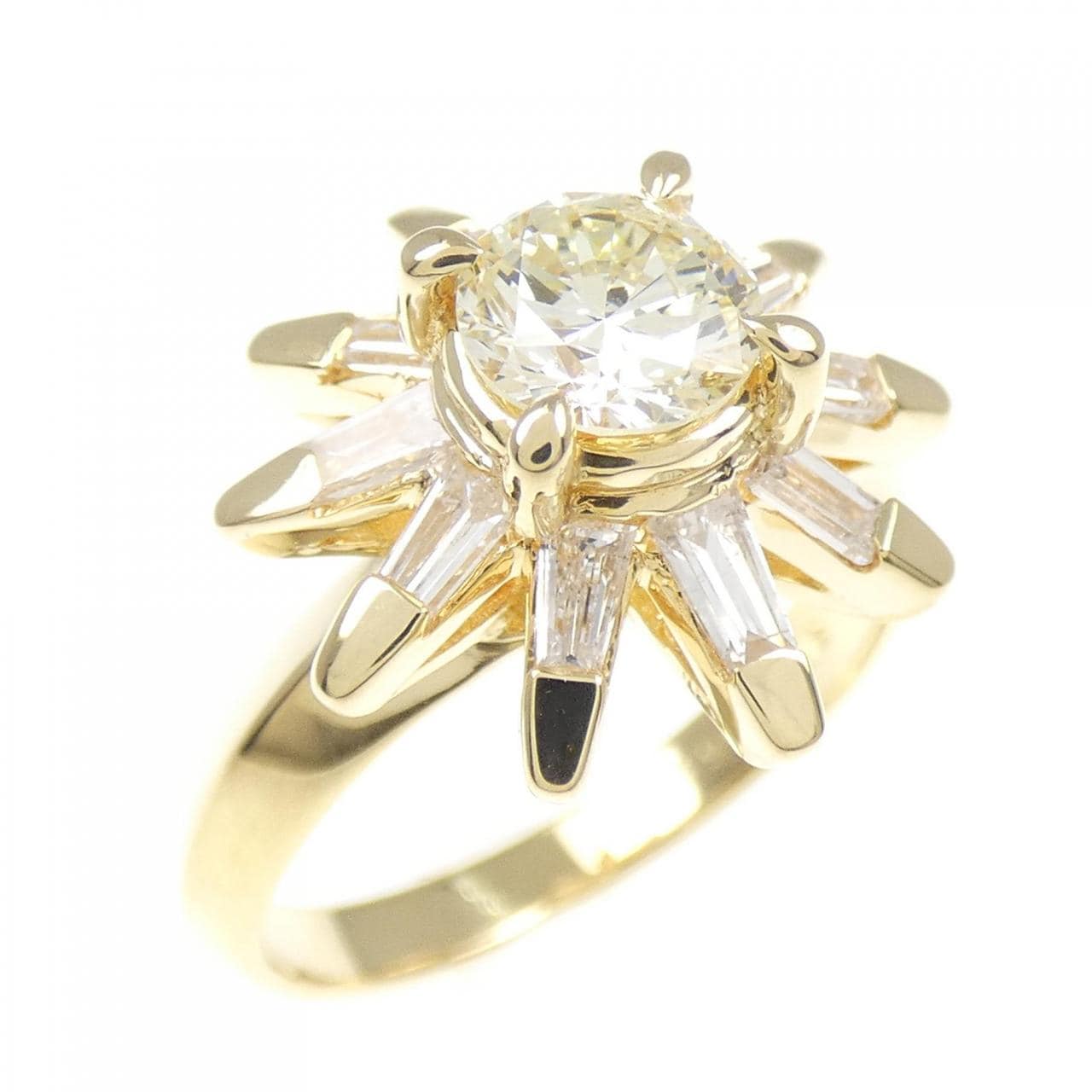 K18YG ダイヤモンド リング 0.678CT