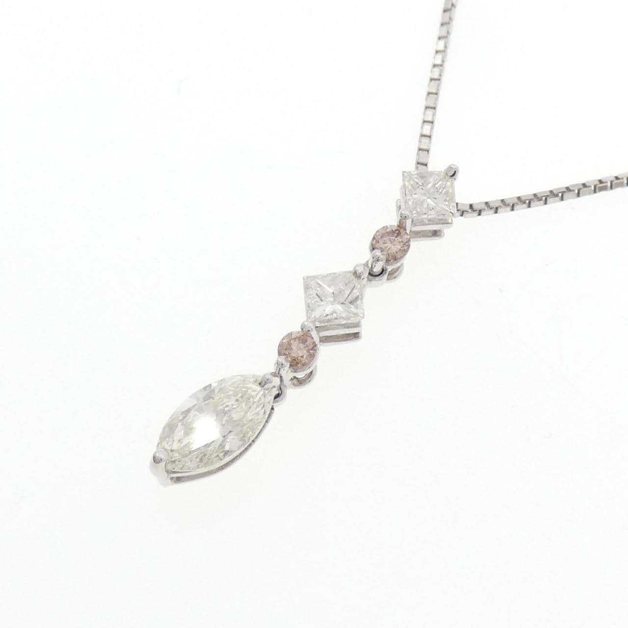 PT900/PT850 ダイヤモンド ネックレス 0.63CT