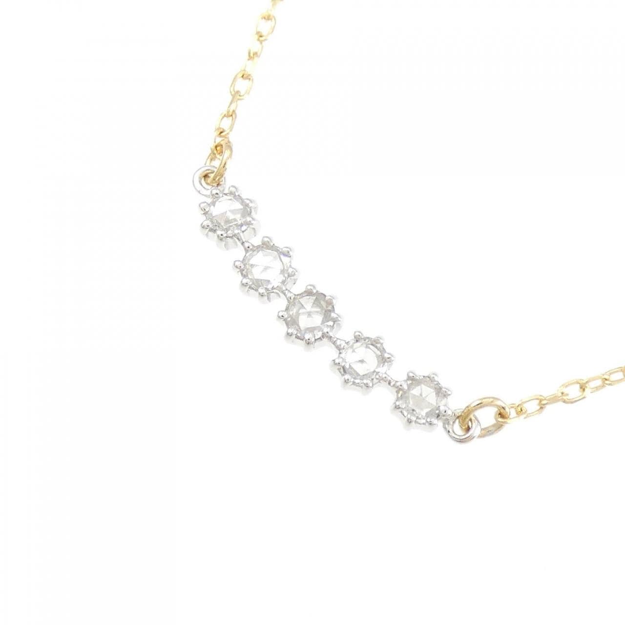K18WG/K18YG Diamond necklace 0.09CT