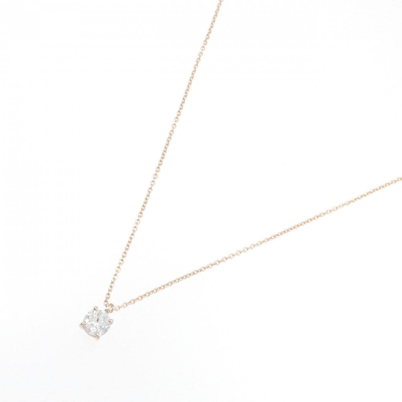 [Remake] K18PG Diamond Necklace 0.310CT G SI2 VG