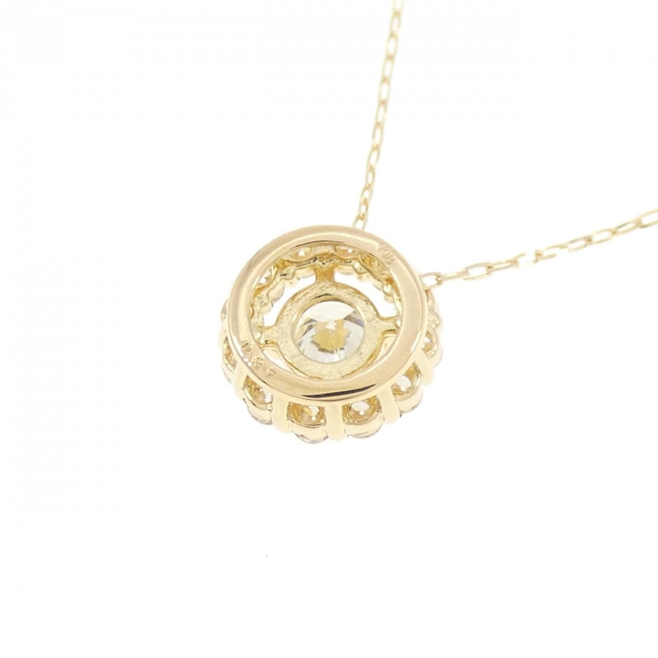 【リメイク】K18YG ダイヤモンド ネックレス 0.37CT