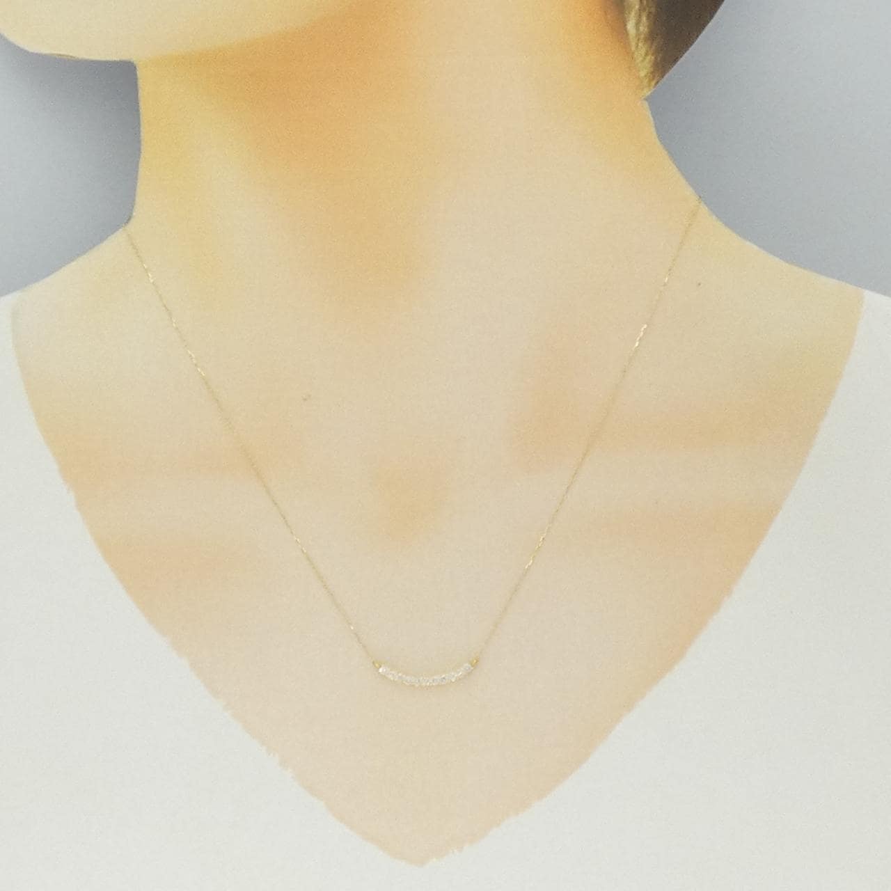 【新品】K18YG ダイヤモンド ネックレス 0.20CT