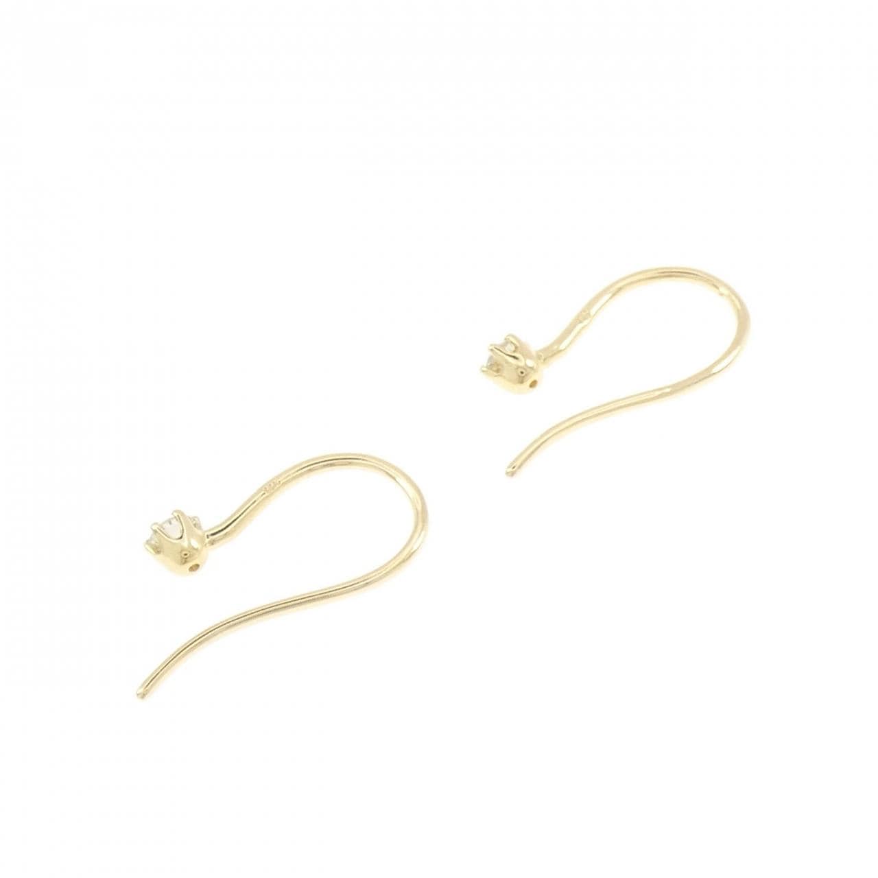 18KYG ダイヤモンド ピアス
