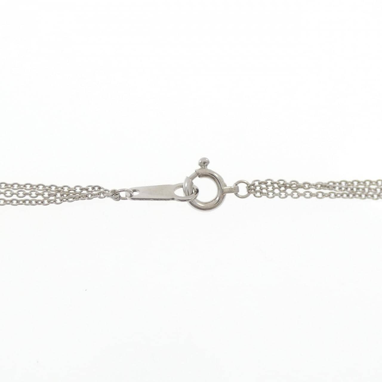 PT900/PT850 ピンクダイヤモンド ネックレス 0.18CT