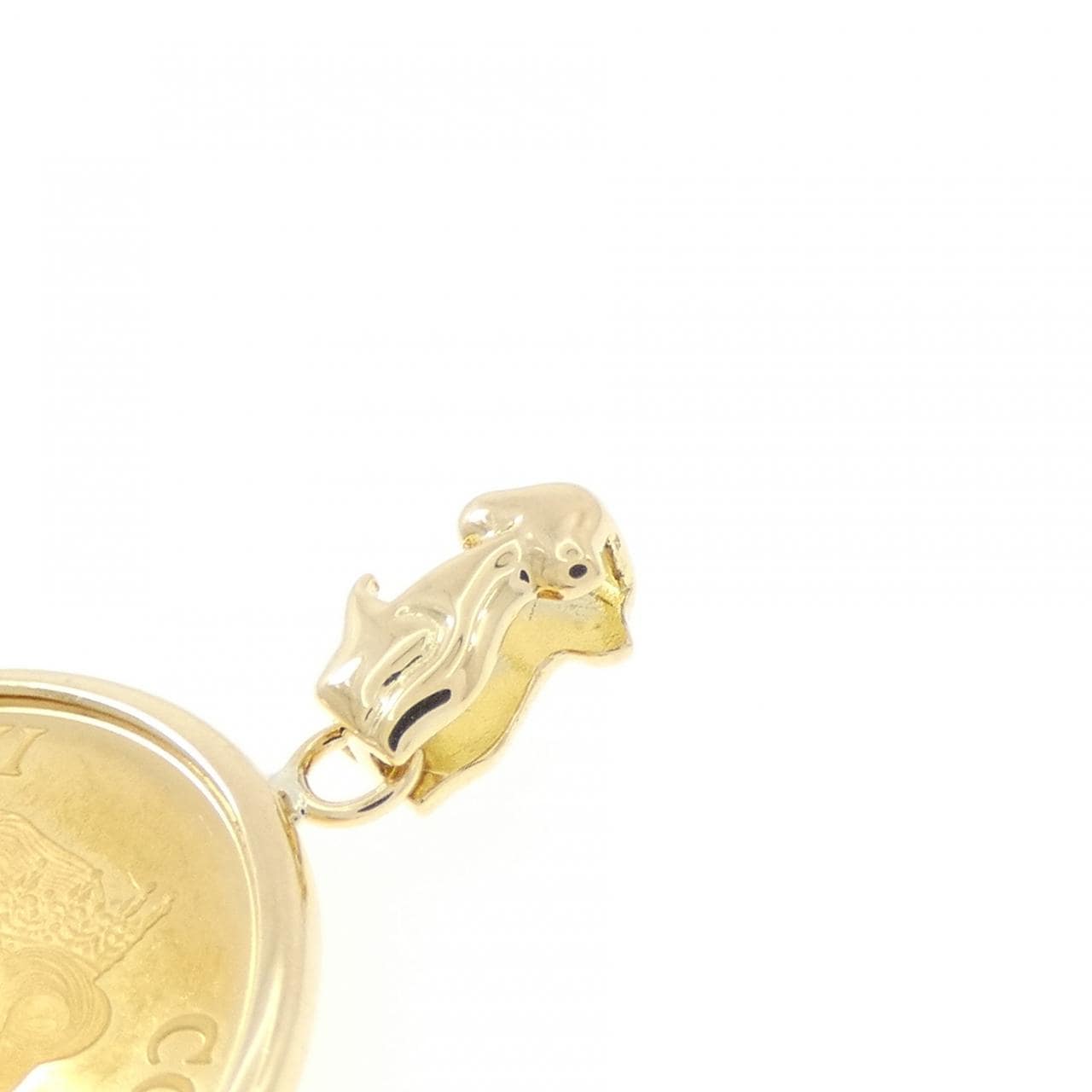 18KYG(枠) コイン ペンダント